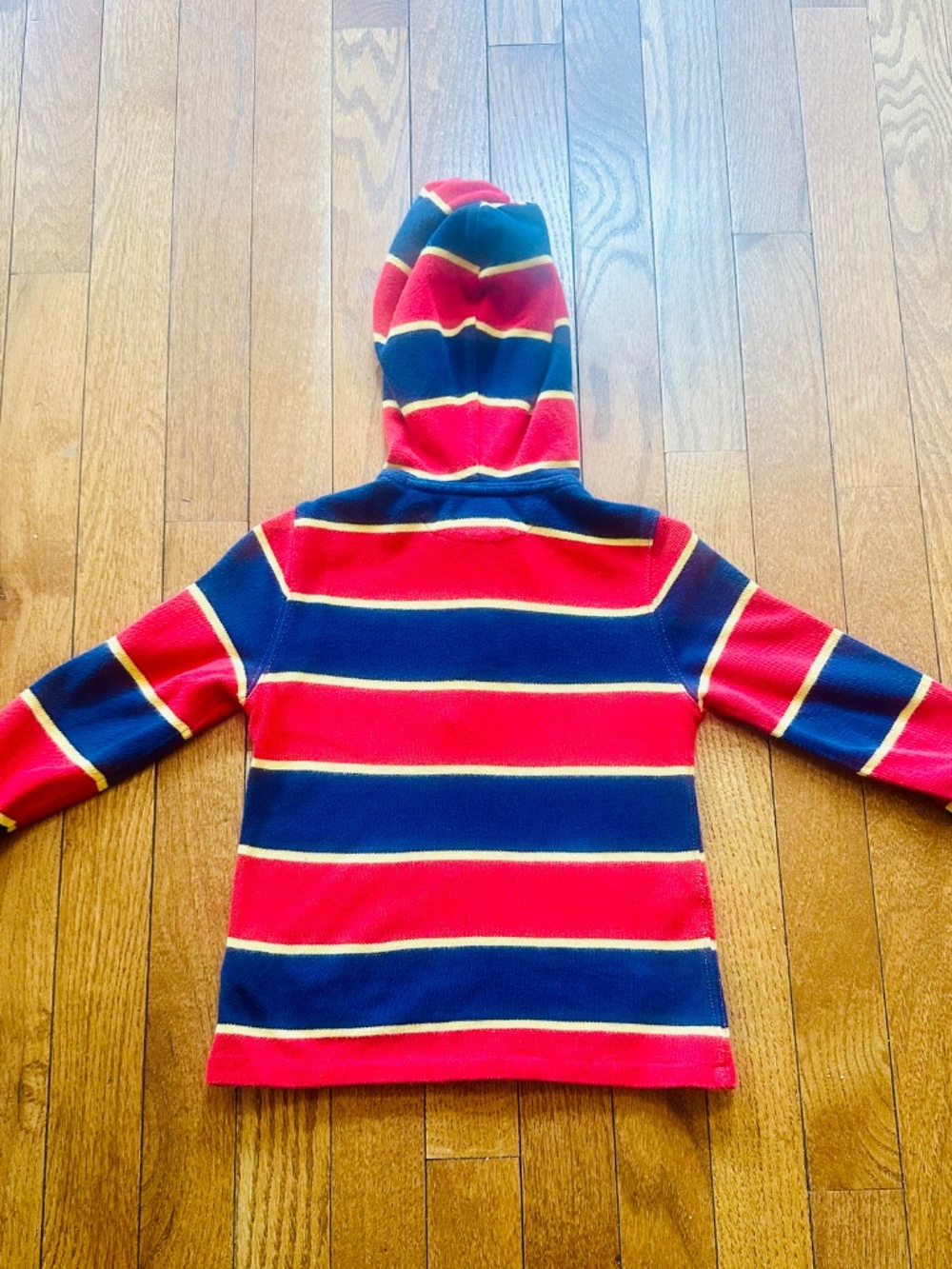 Polo Ralph Lauren boys Red/Navy Striped Hoodie Size 24M - Picture 2 of 2